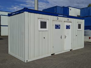 20' WC-Container D/H 021919194 gebraucht <br> auf Anfrage