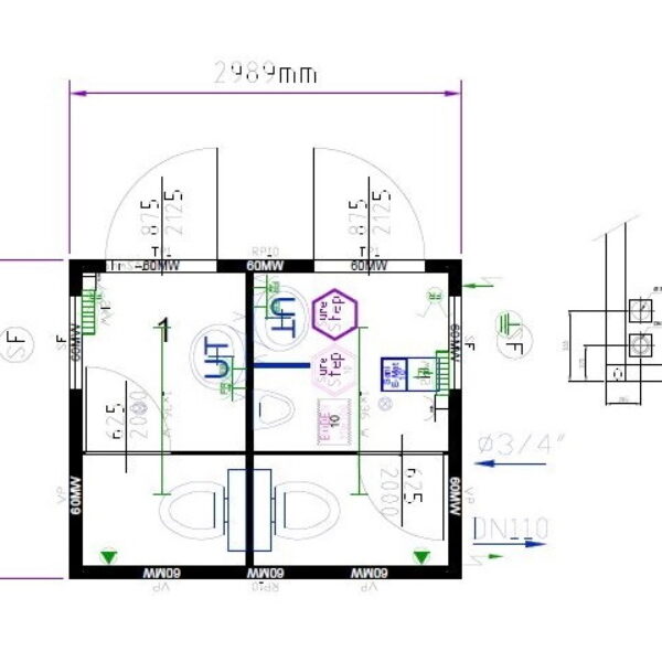 10' WC-Container (VK_10WC_NEU) <br> auf Anfrage