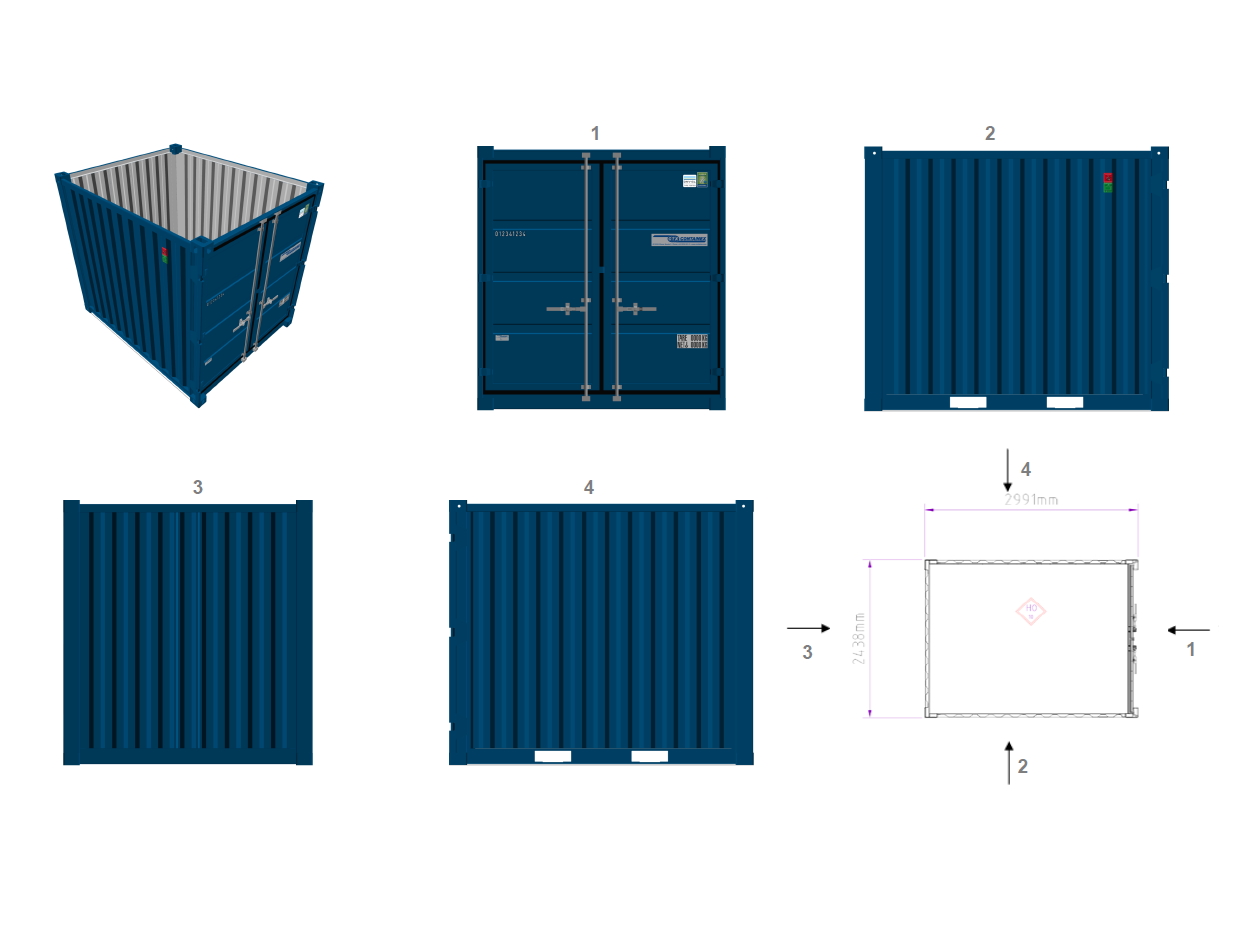 10' Lagercontainer <br> (VK_10L_NEU) <br> auf Anfrage