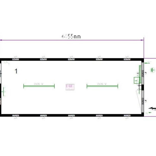 20' Bürocontainer (VK_20B_oWF_NEU) <br> auf Anfrage