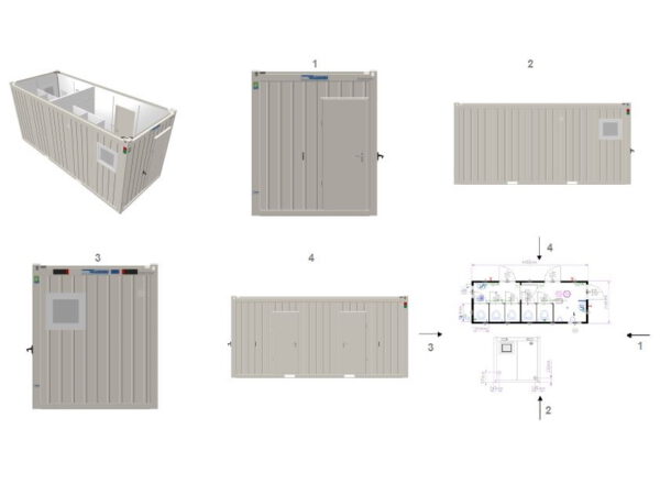 20' WC-Container (VK_20WC_NEU) <br> auf Anfrage