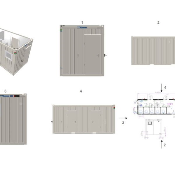 20' WC-Container (VK_20WC_NEU) <br> auf Anfrage