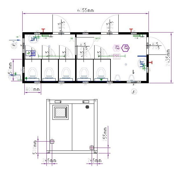 20' WC-Container (VK_20WC_NEU) <br> auf Anfrage