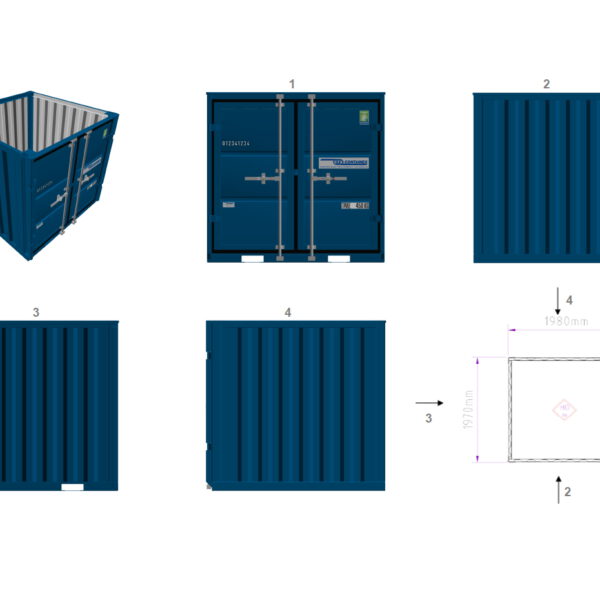 6' Lagercontainer <br> (VK_6L_NEU) <br> auf Anfrage