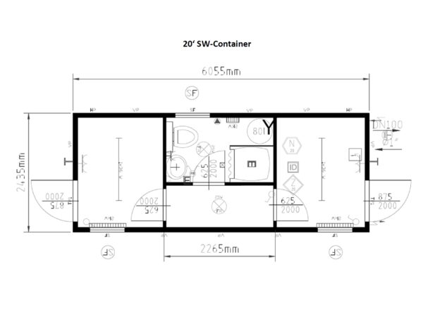 20' SW-Container 021577053 gebraucht <br> auf Anfrage – Bild 8